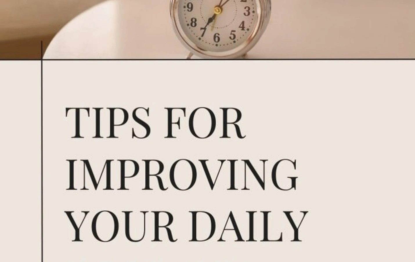 Personal routine optimization